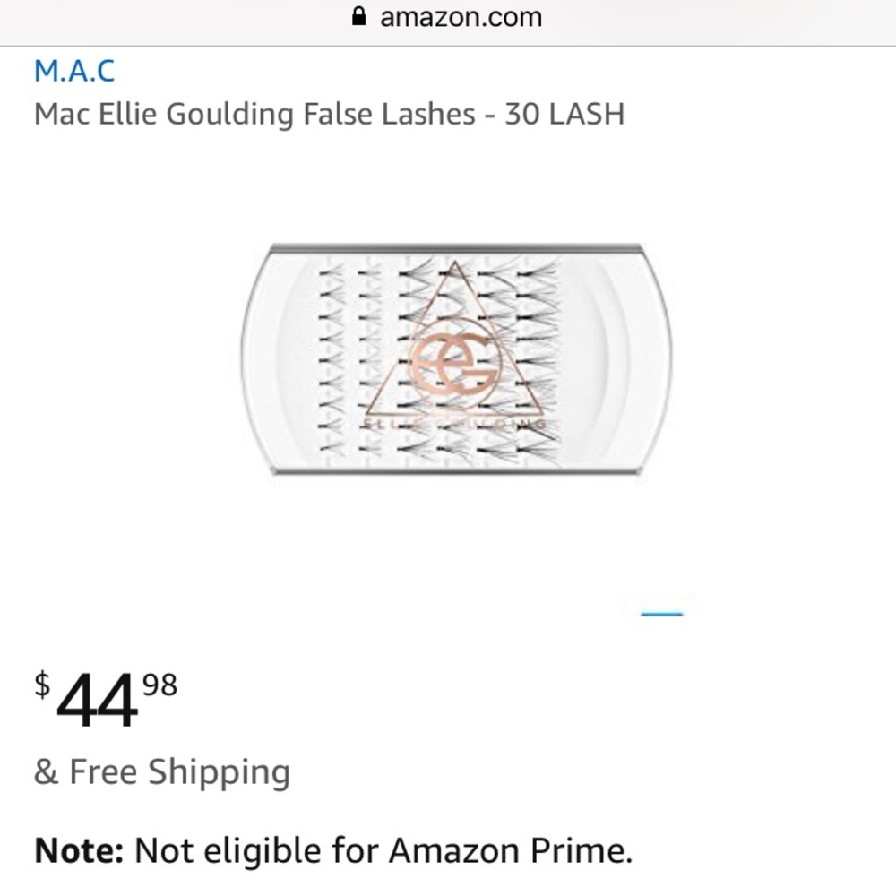 MAC x Ellie Goulding False Lashes 30 LASH Soldout